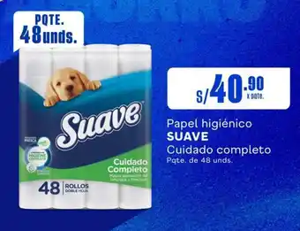 Makro Papel higiénico SUAVE Cuidado completo Pqte. de 48 unds. oferta