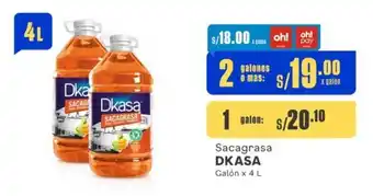 Makro Sacagrasa DKASA Galón x 4 L oferta