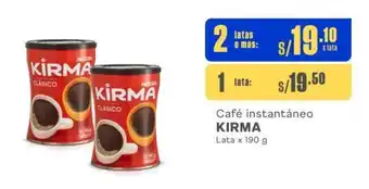 Makro Café instantáneo KIRMA Lata x 190 g 2 latas o mas oferta