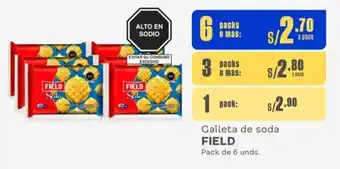 Makro Galleta de soda FIELD Pack de 6 unds. oferta