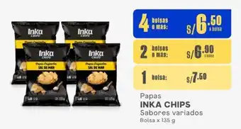 Makro Papas INKA CHIPS Sabores variados Bolsa x 135 g oferta