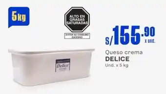 Makro Queso crema DELICE Und. x 5 kg oferta
