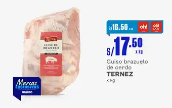 Plaza Vea Guiso brazuelo de cerdo TERNEZ x kg oferta