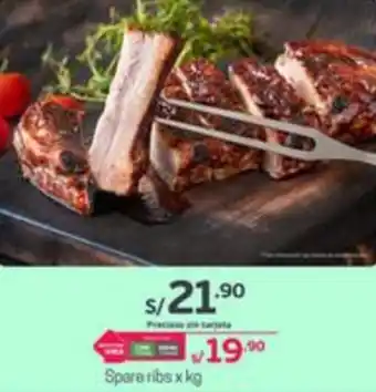 Tottus Spare ribs x kg oferta