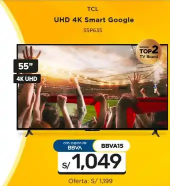 La Curacao TCL UHD 4K Smart Google oferta