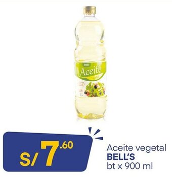 Plaza Vea Aceite Vegetal Bell's 900ml oferta