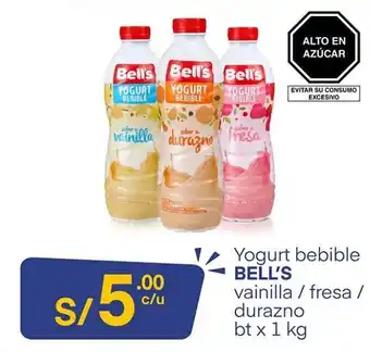 Plaza Vea Yogurt Bebible Bell's 1kg oferta