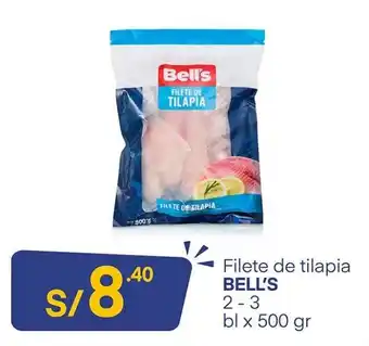 Plaza Vea Filete de Tilapia Bell's 500gr oferta