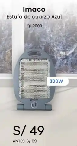 Tiendas EFE Imaco Estufa de cuarzo Azul oferta