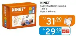 Mifarma NINET Suave Cuidado/ Naranja Talla S Pqte. x 60 und. oferta