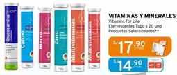 Mifarma VITAMINAS Y MINERALES Vitamins For Life Efervescentes Tubo x 20 und oferta