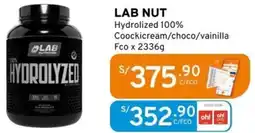 Mifarma LAB NUT Hydrolized 100% Coockicream/choco/vainilla Fco x 2336g oferta