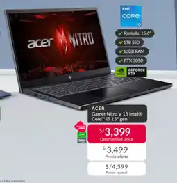 Falabella ACER Gamer Nitro V 15 Intel Core i5 13° gen oferta