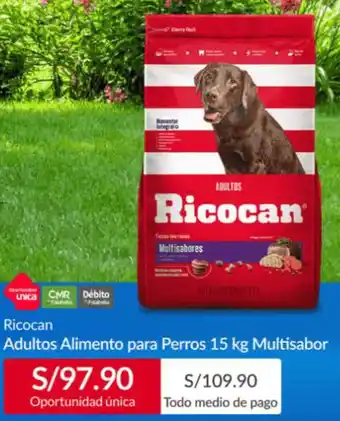 Sodimac Ricocan Adultos Alimento para Perros 15kg Multisabor oferta