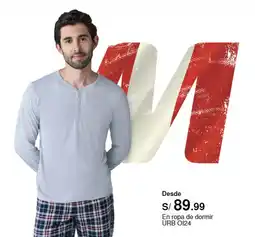 Metro En ropa de dormir URB O124 oferta