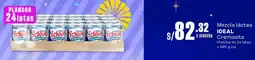 Makro Mezcla láctea IDEAL Cremosita Plancha de 24 latas x 390 g c/u oferta