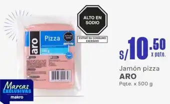 Makro Jamón pizza ARO Pqte. x 500 g oferta