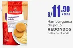 Makro Hamburguesa de pollo REDONDOS Bolsa de 14 unds. oferta