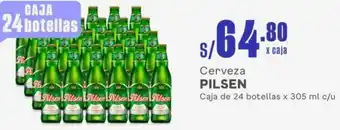 Makro Cerveza PILSEN Caja de 24 botellas x 305 ml c/u oferta