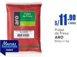 Makro Pulpa de fresa ARO Bolsa x 1 kg oferta
