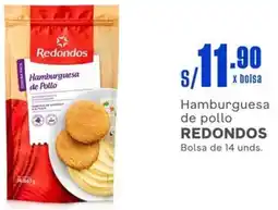Makro Hamburguesa de pollo REDONDOS Bolsa de 14 unds. oferta
