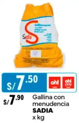 Plaza Vea Gallina con menudencia SADIA x kg oferta