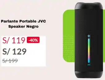 Tottus Parlante Portable JVC Speaker Negro oferta