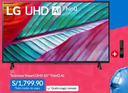 Sodimac LG Televisor Smart UHD 65" ThinQ AI oferta
