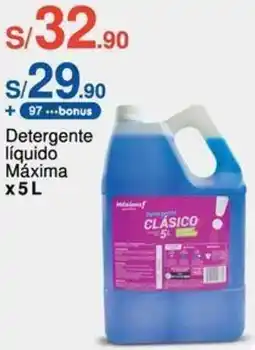 Metro Detergente líquido Máxima x 5L oferta