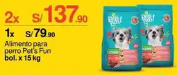 Metro Alimento para perro Pet's Fun bol. x 15 kg oferta