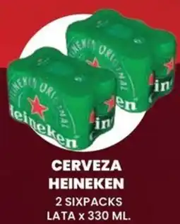 Vega CERVEZA HEINEKEN 2 SIXPACKS LATA X 330 ML. oferta