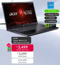 Falabella ACER Gamer Nitro V 15 Intel Core i5 13° Gen oferta