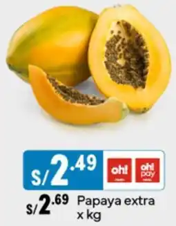 Plaza Vea Papaya extra x kg oferta