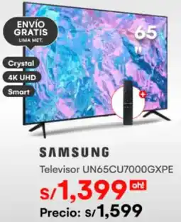 Oechsle SAMSUNG Televisor UN65CU7000GXPE 65" oferta