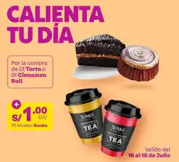 Tambo Por la compra de 01 Torta o 01 Cinnamon Roll oferta