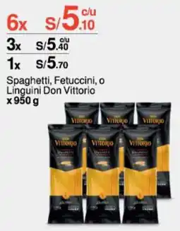 Metro Spaghetti, Fetuccini, o Linguini Don Vittorio x 950 g oferta