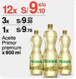 Metro Aceite Primor premium x 900 ml oferta