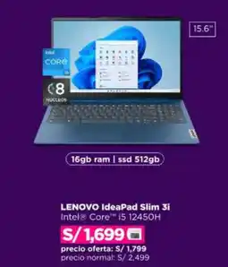 Ripley LENOVO IdeaPad Slim 3i oferta