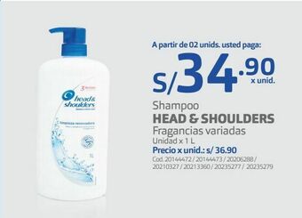 Makro Shampoo anticaspa head & shoulders oferta