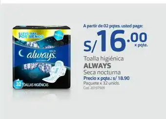 Makro Toallas higiénicas always oferta