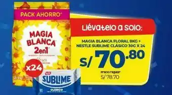 Makro Detergente en polvo magia blanca oferta