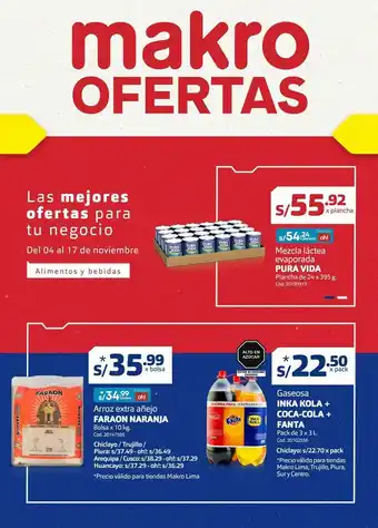 Makro Leche evaporada pura vida oferta