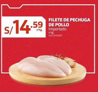Makro Filete de pechuga de pollo importado x kg oferta