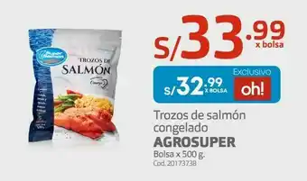 Makro Trozos de salmón congelado agrosuper bolsa x 500 g oferta