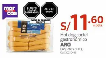 Makro Hot dog coctel gastronómico aro paquete x 500 g. oferta