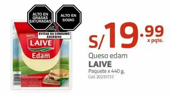 Makro Queso edam laive paquete x 440 g. oferta