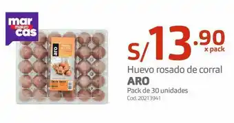 Makro Huevo rosado de corral aro pack de 30 unidades oferta