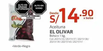 Makro Aceituna el olivar bolsa x 1 kg. oferta