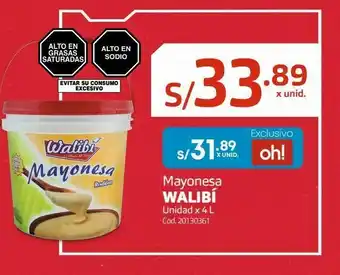 Makro Mayonesa walibí unidad x 4 l oferta
