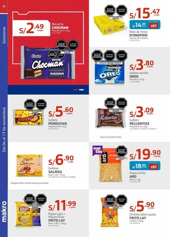 Makro Bizcocho chocman oferta